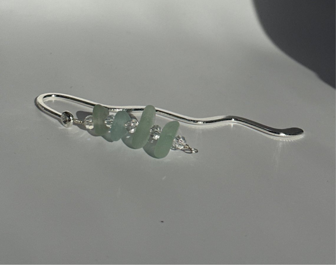Scottish Sea glass bookmark - gift for a book lover - BespokeByAileen