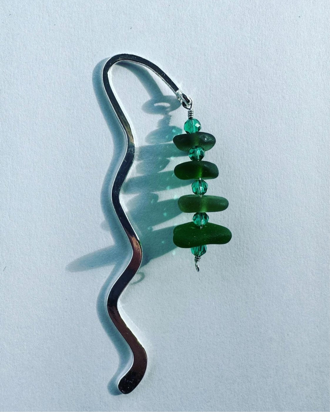 Scottish Sea glass bookmark - gift for a book lover - BespokeByAileen