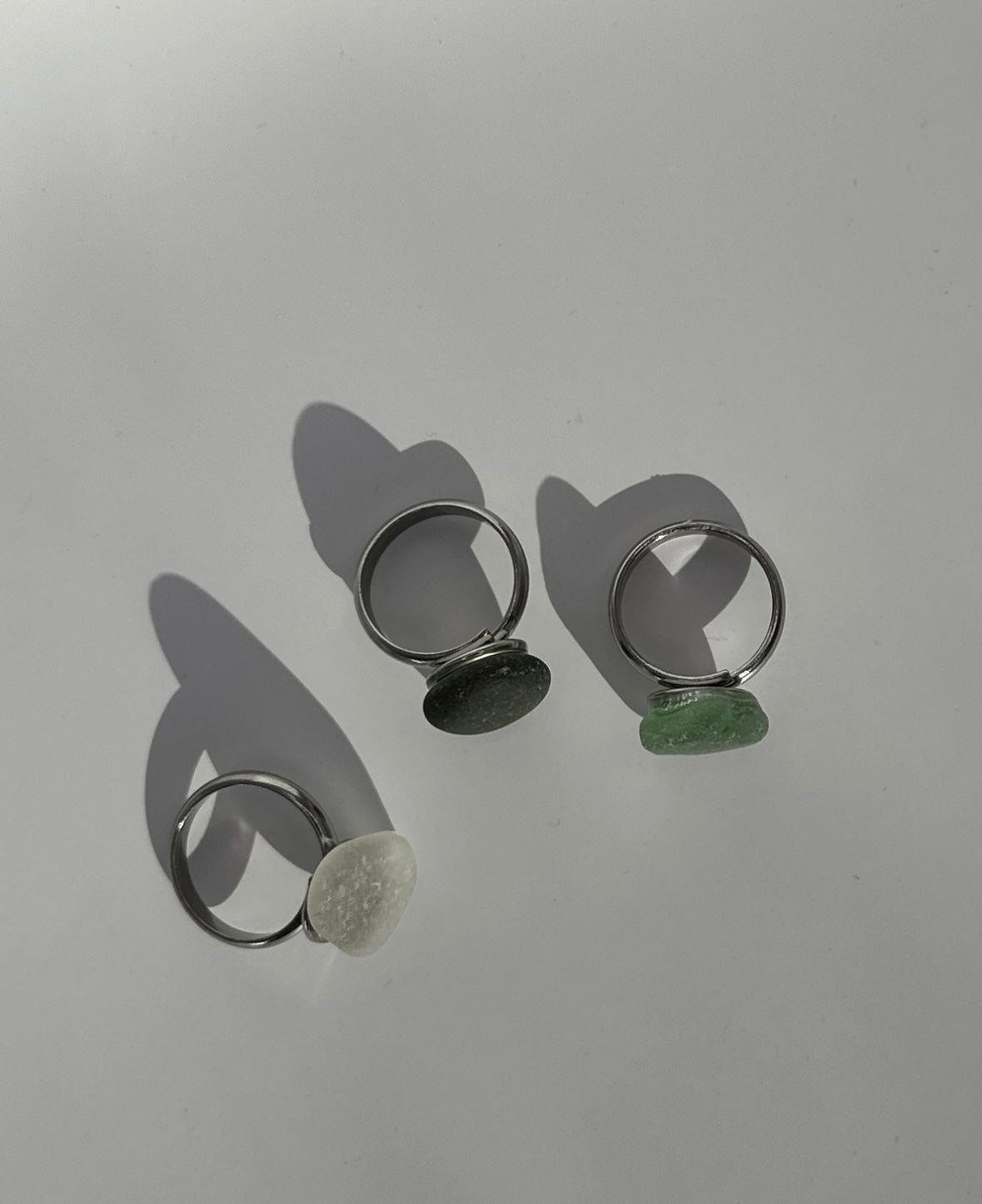 Sea glass adjustable ring - BespokeByAileen