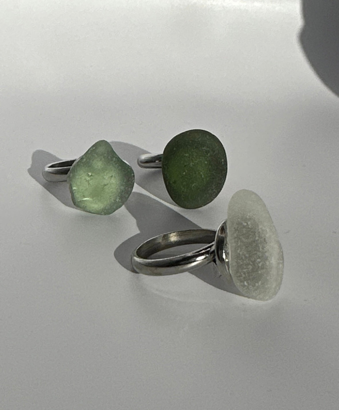 Sea glass adjustable ring - BespokeByAileen