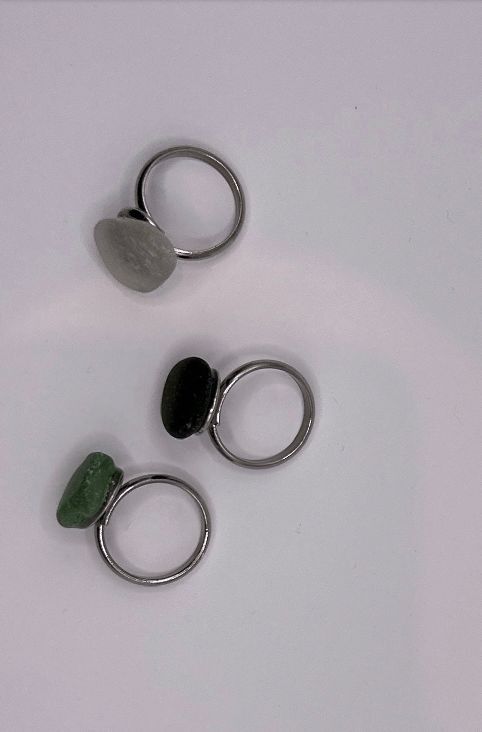 Sea glass adjustable ring - BespokeByAileen