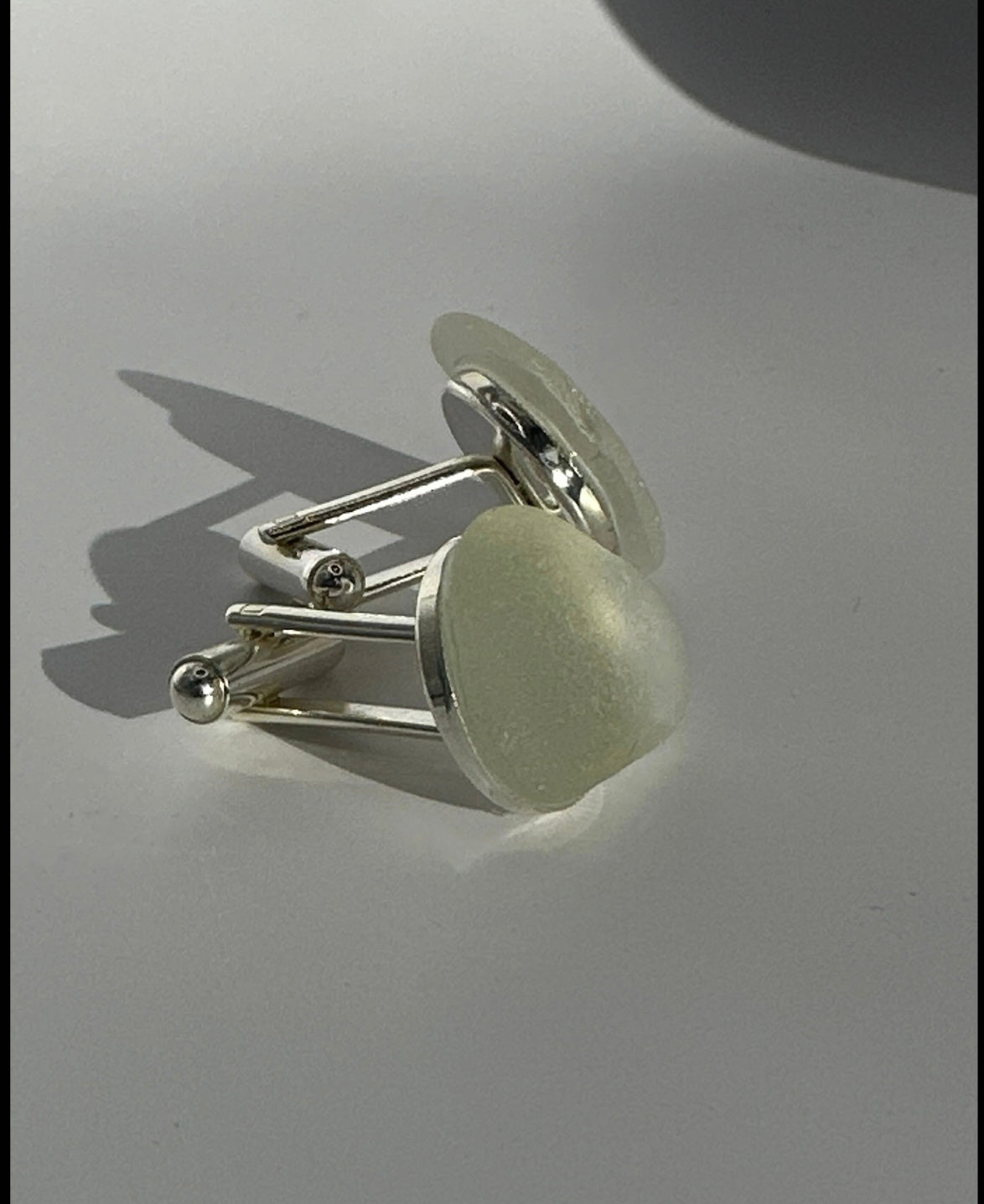Sea glass cufflinks - BespokeByAileen