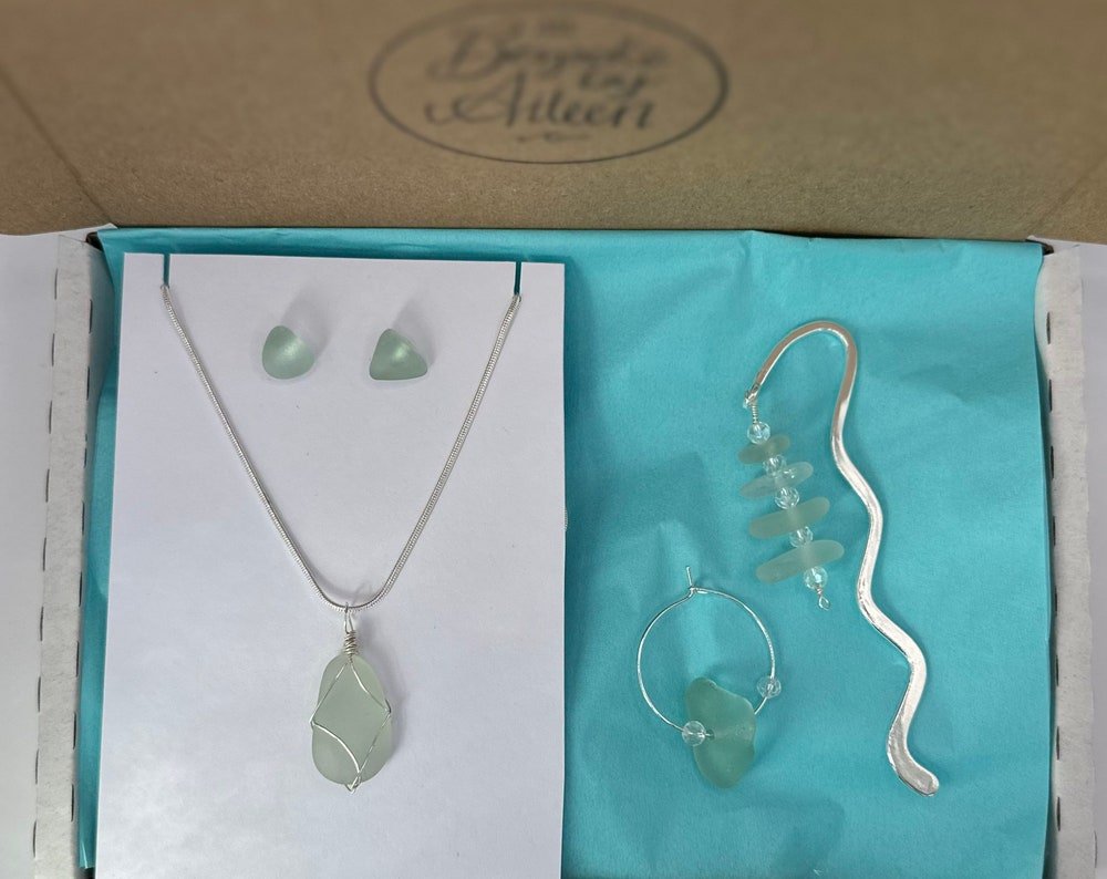 Sea glass jewellery & gift bundle - BespokeByAileen