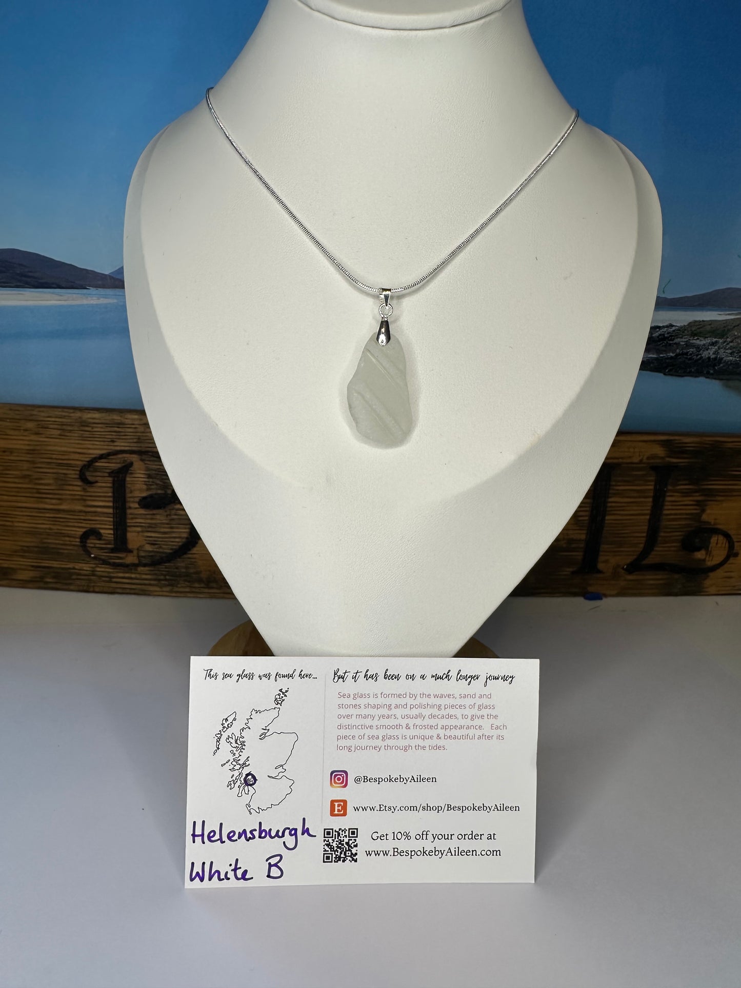 Sea glass Sterling silver necklaces - Ready to ship