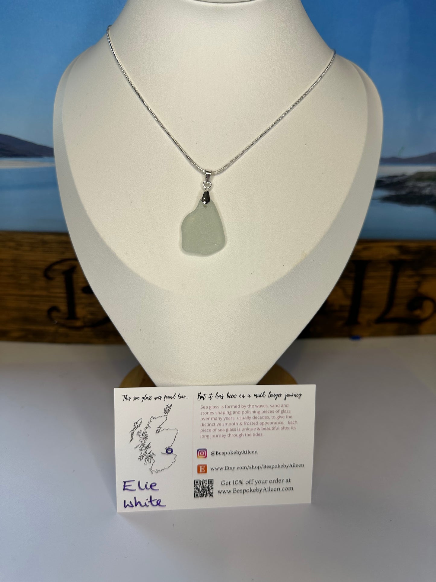 Sea glass Sterling silver necklaces - Ready to ship