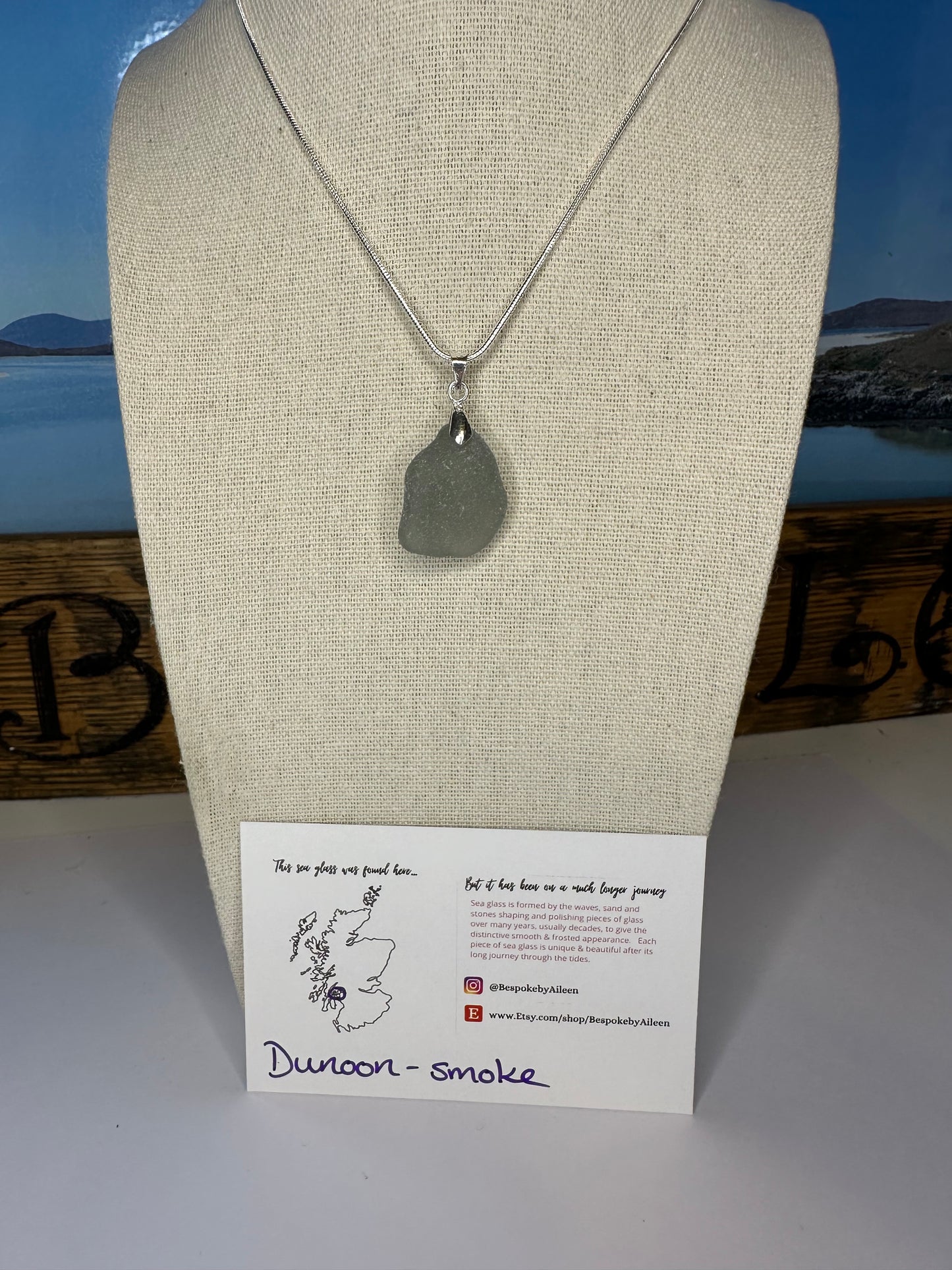 Sea glass Sterling silver necklaces - Ready to ship