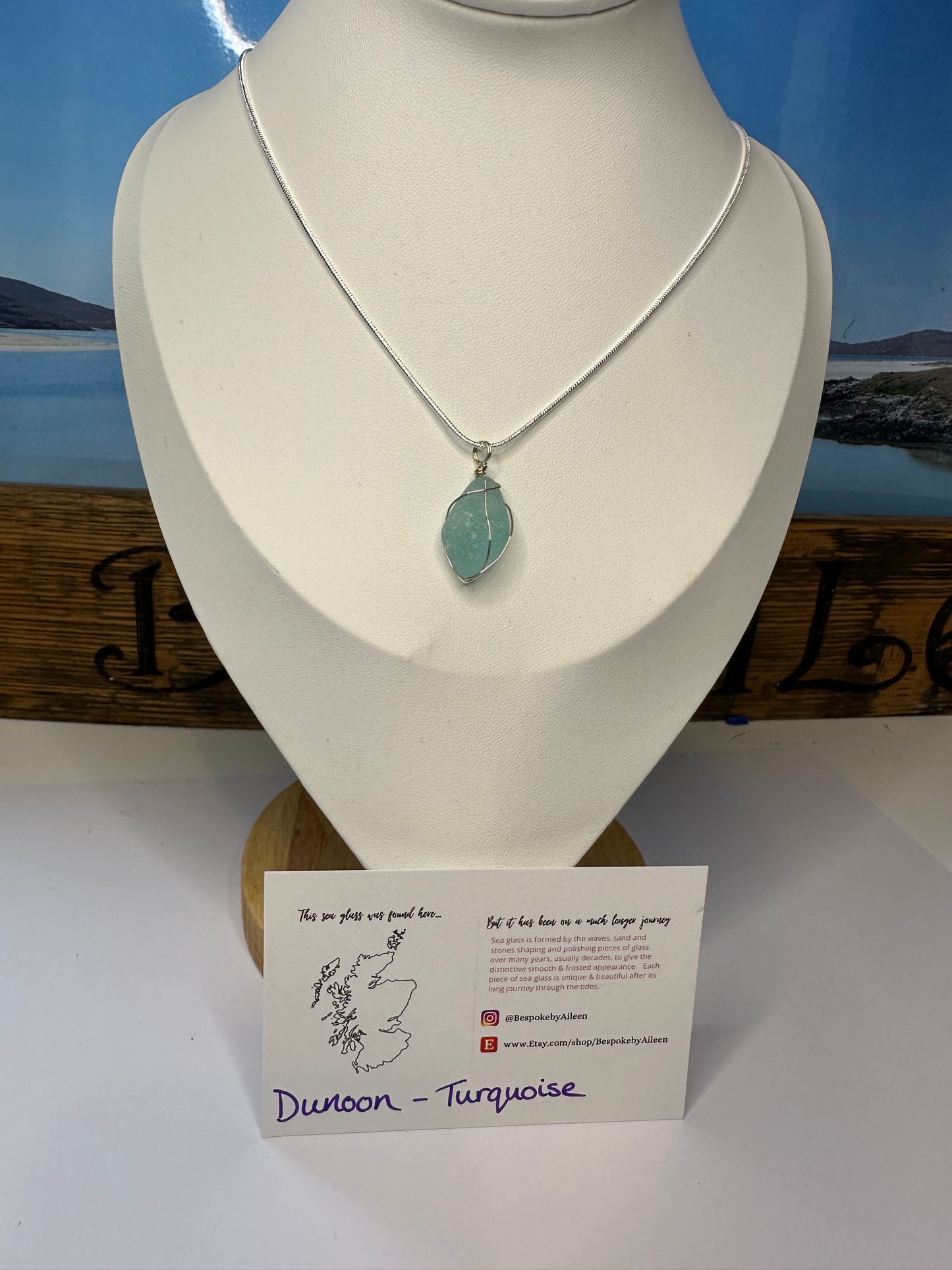 Sea glass Sterling silver necklaces - Ready to ship