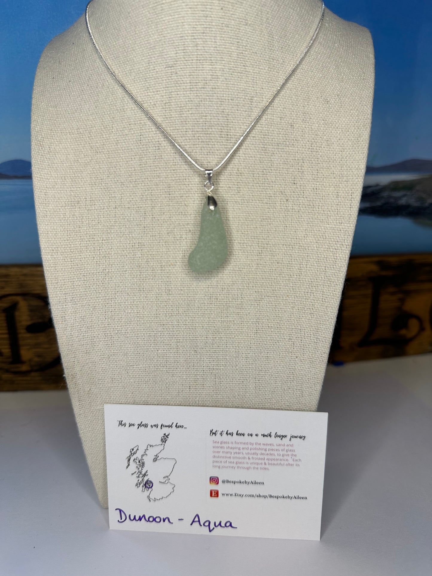 Sea glass Sterling silver necklaces - Ready to ship