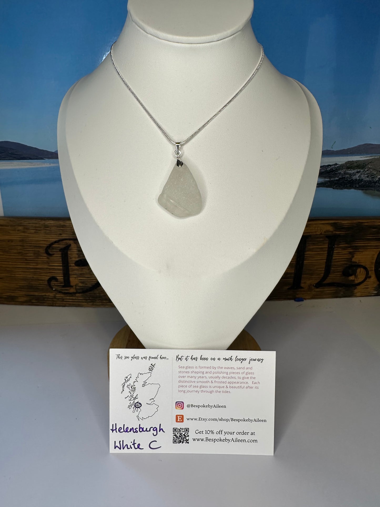 Sea glass Sterling silver necklaces - Ready to ship