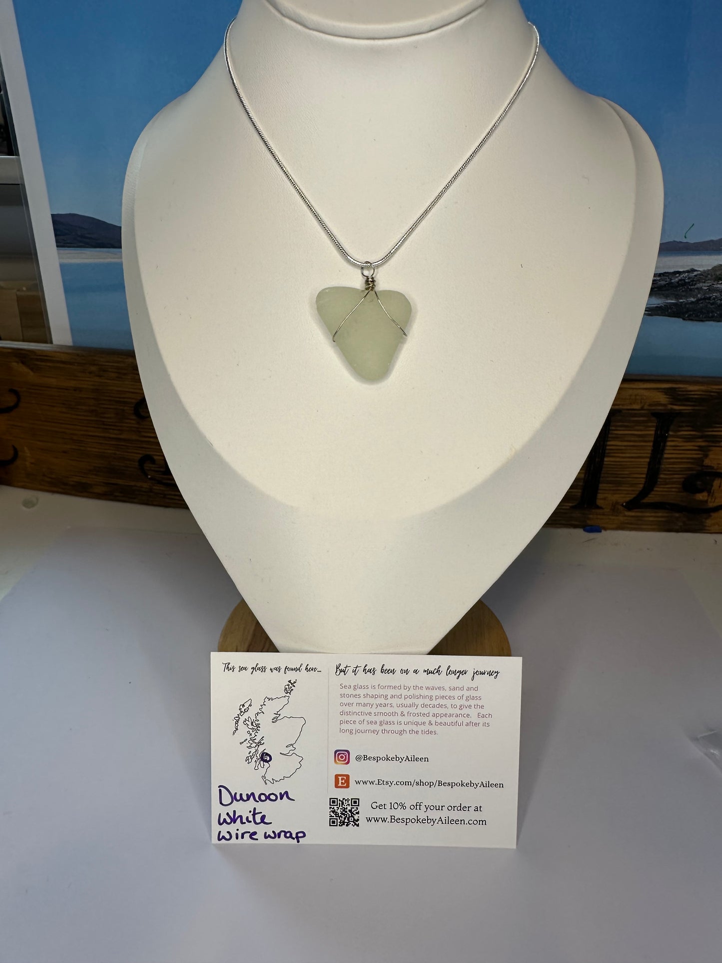 Sea glass Sterling silver necklaces - Ready to ship