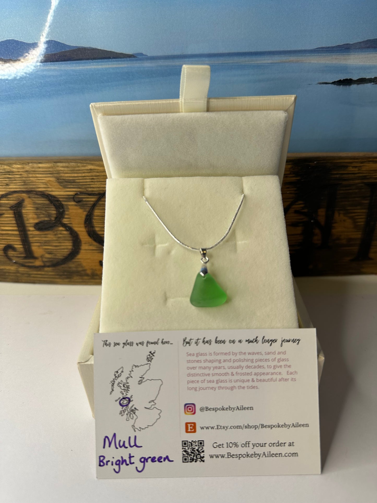 Sea glass Sterling silver necklaces - Ready to ship