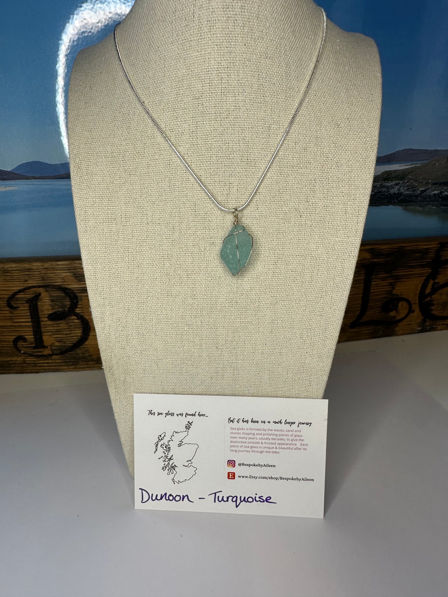 Sea glass Sterling silver necklaces - Ready to ship