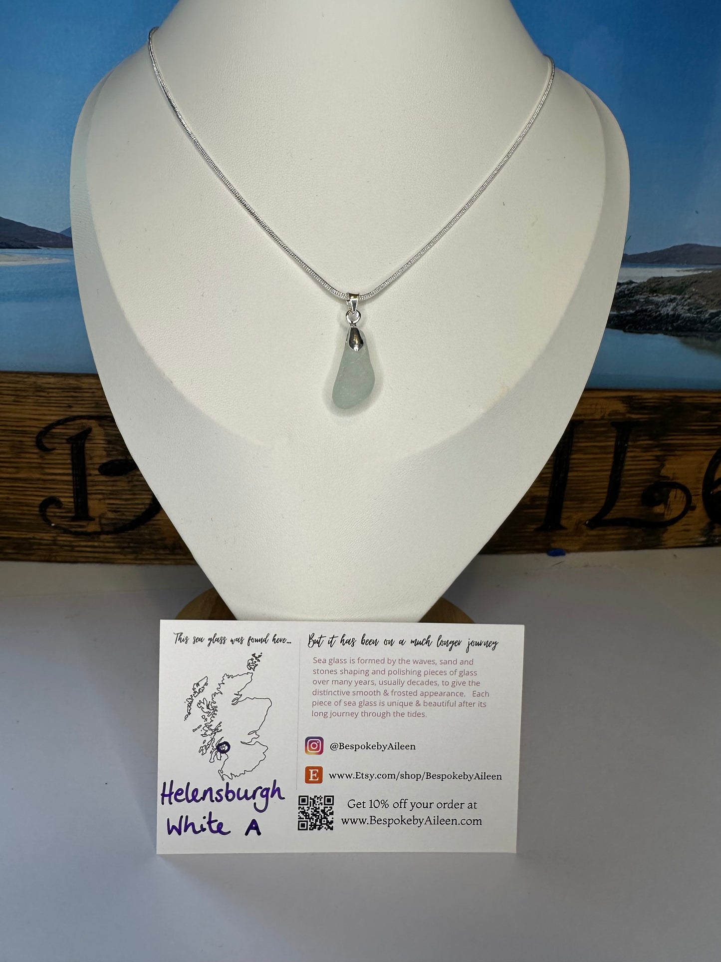 Sea glass Sterling silver necklaces - Ready to ship