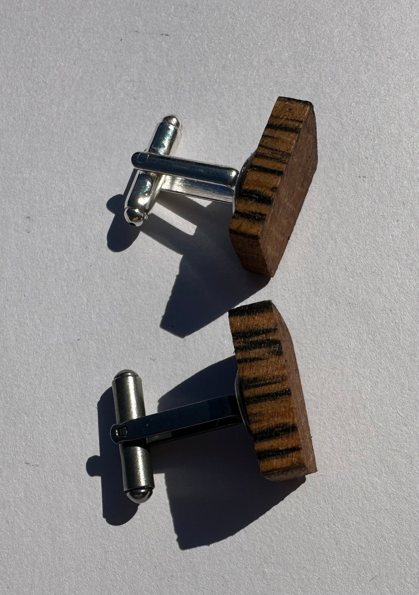 Scottish whisky oak cask cufflinks - BespokeByAileen