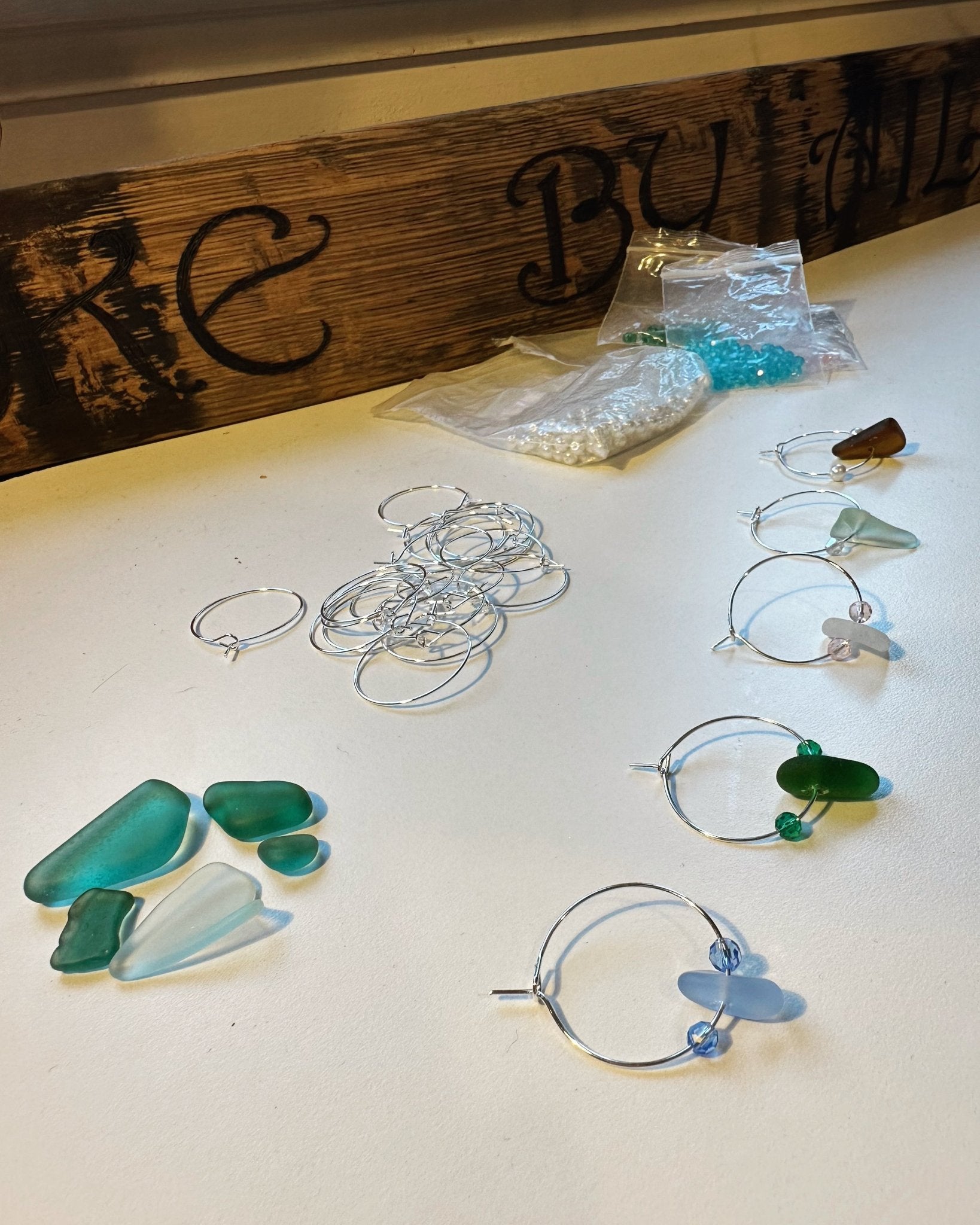 Wine Glass Charms - Beautiful Scottish Seaglass gift - BespokeByAileen